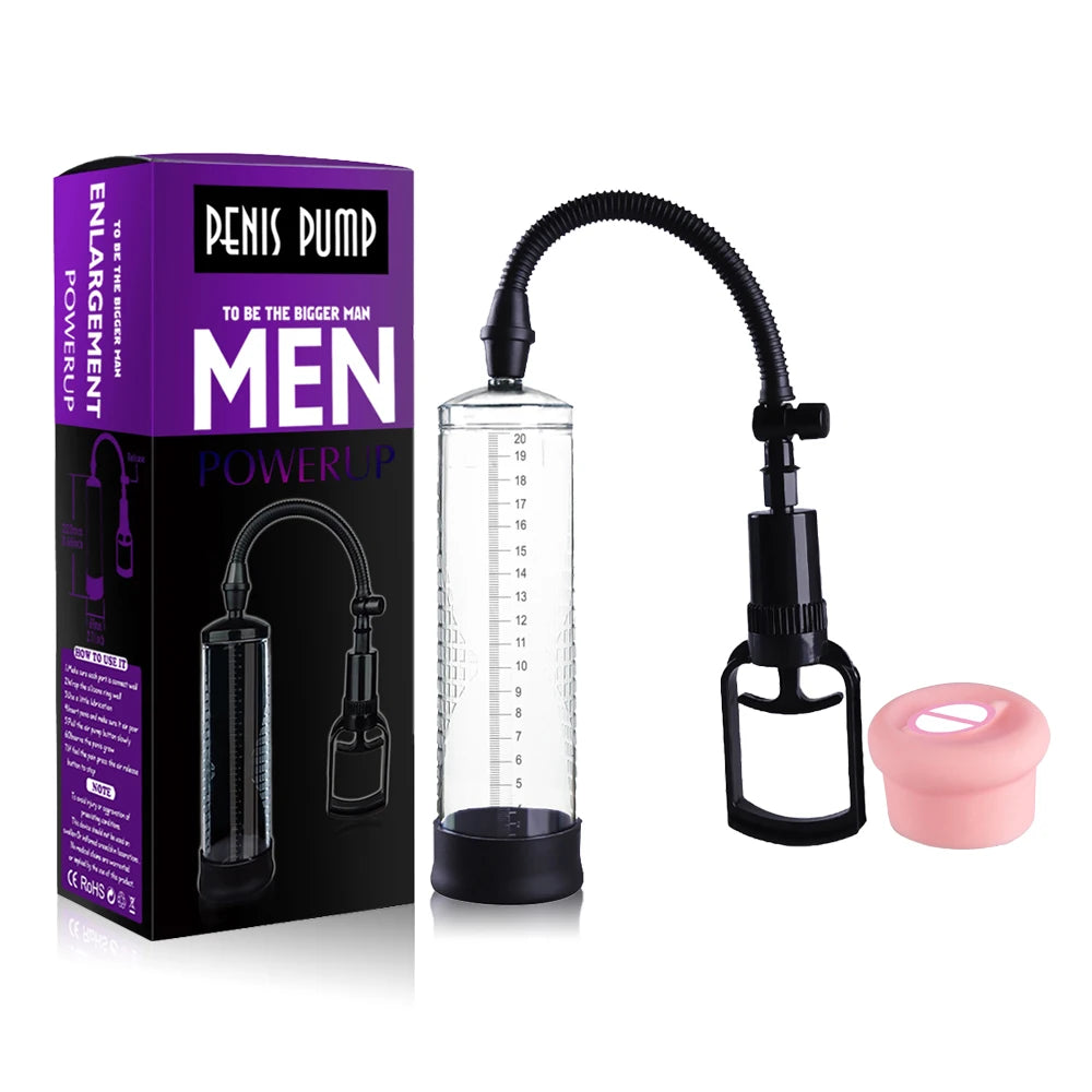 Penis Extender Pump Cock Enlargement Dick Trainer Male Masturbator Vacuum Pump Sex Toys for Men Adult Couples Sexy Products