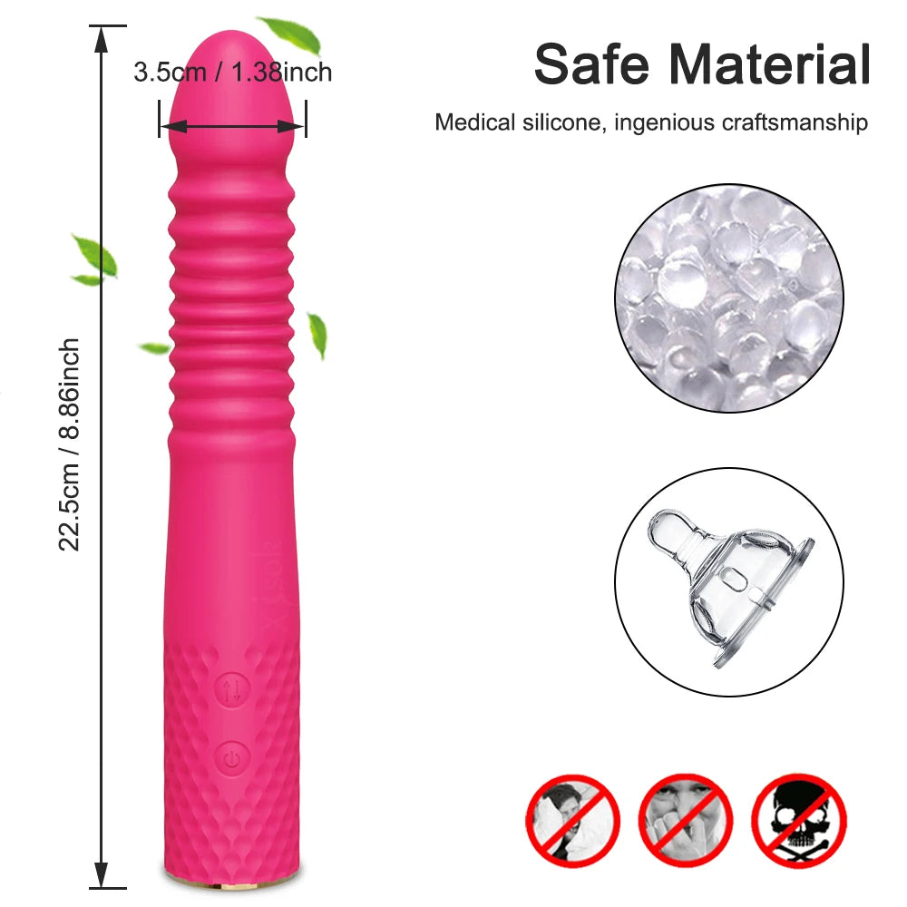 Sex Machine Telescopic Dildo Vibrator Automatic Up Down Massager G Spot Thrusting Retractable Vaginal Toy Female Masturbation