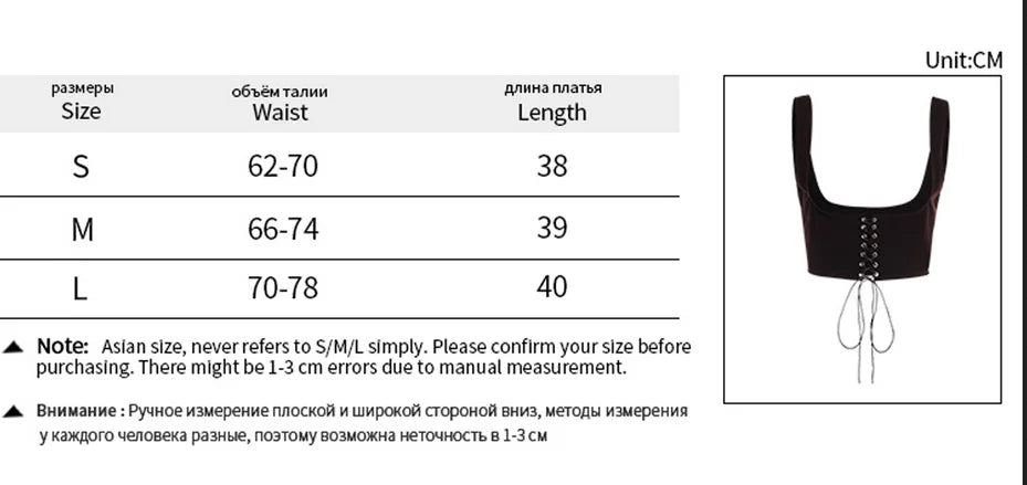 Women Corset Bustier Crop Top Lace-up Bandage Black Gothic Leather Underbust Suspender Cami Vest Waist BodyshaperTank Cummerbund