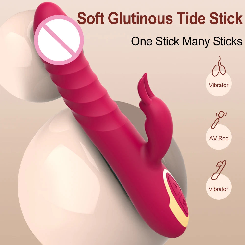 Erotii Thrusting Vibration Rabbit Clitoral Vibrator