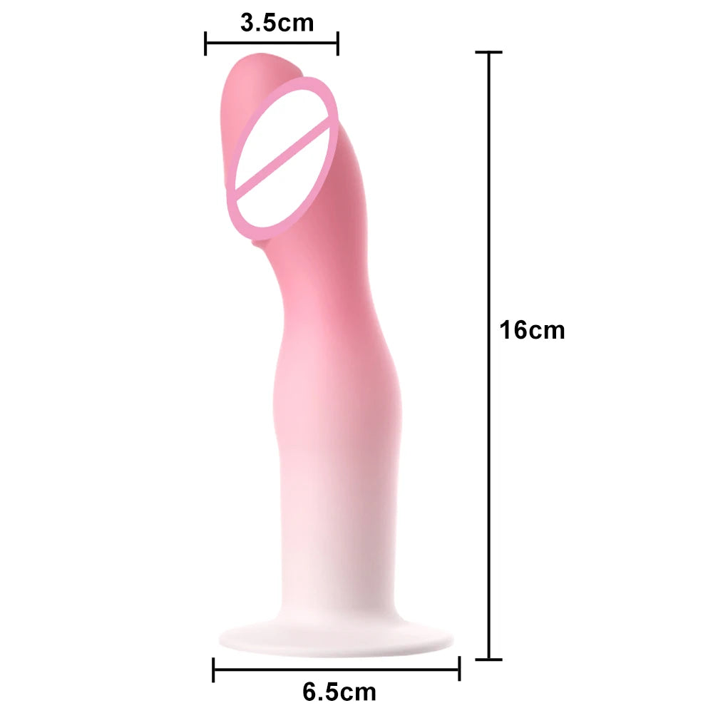Big Dildo Vagina Clit G-Spot Massager For Lesbian Soft Silicone Anal Plug Dilatancy Erotic Toys Sex Toy for Women Men Couples