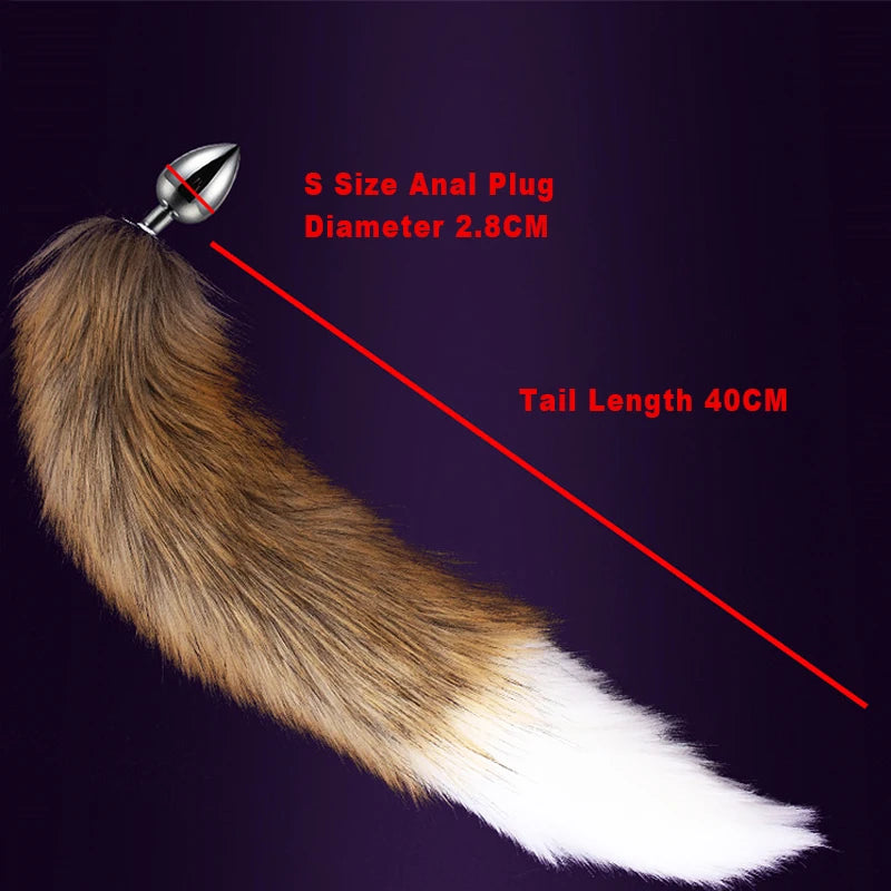 Exotic Accessories Anal Dilator Fetish Fox Tail In Ass Prostate Massager Goods For Adults Cosplay Games Butt Plug Bdsm Sex Toys