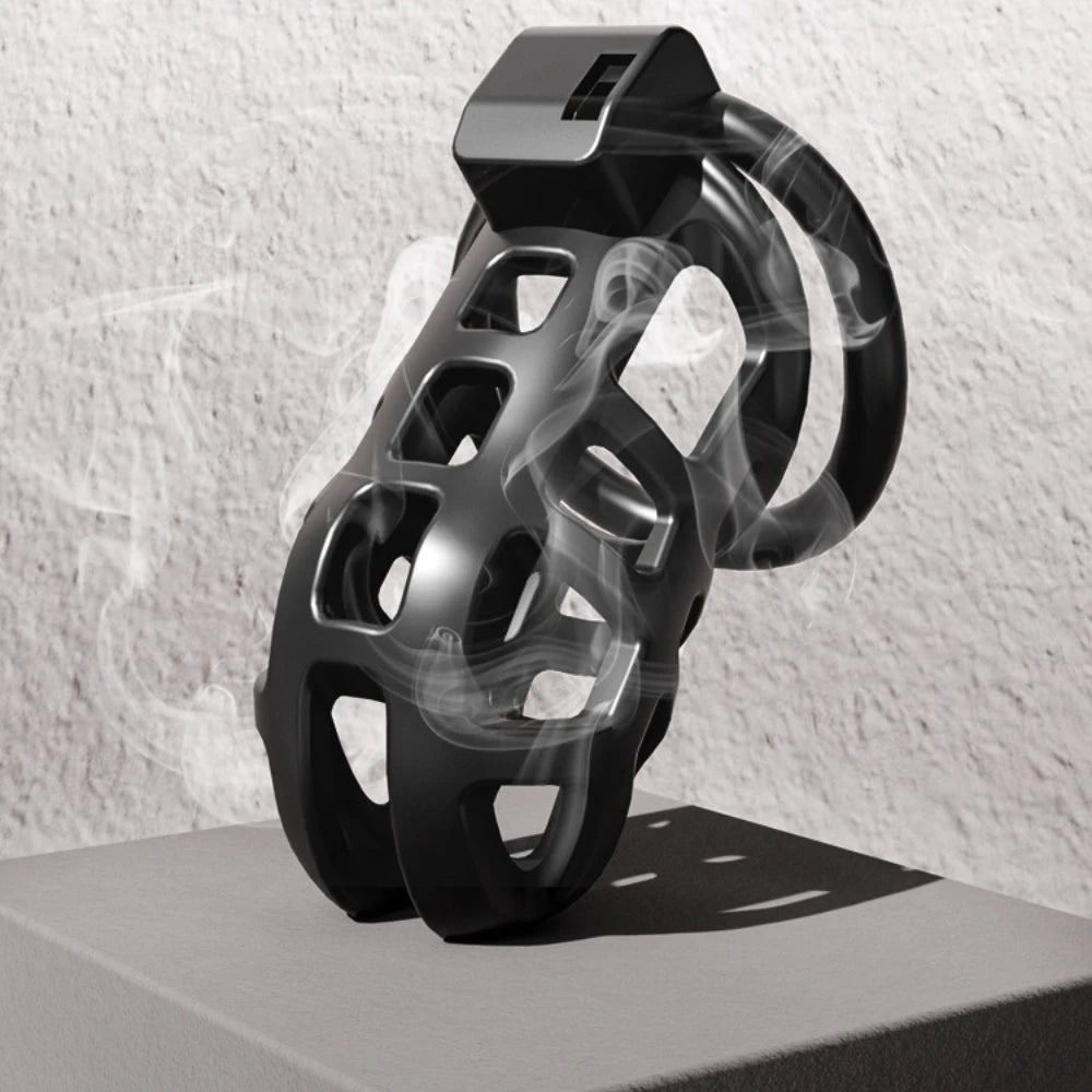 Bdsm Sexual Urethral Lock Restraint  Men's Chastity Lock Black Smooth SM Pornographic Men's Toy