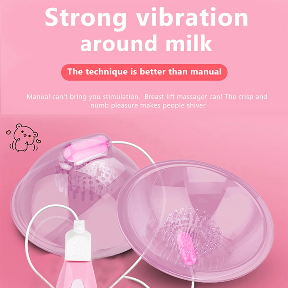 Nipple Licking Vibrator Sex Toys for Women Nipple Stimulation Licking Vagina Vacuum Pump Clitoris Breast Massage Vibrator
