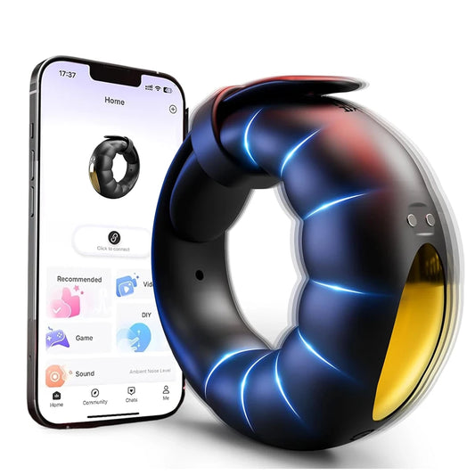 Vibrating Cock Ring Male Sex Toys Powerful Penis Ring Vibrator Adjustable Buckle Adult Sex Toys Games for Men Women Couples