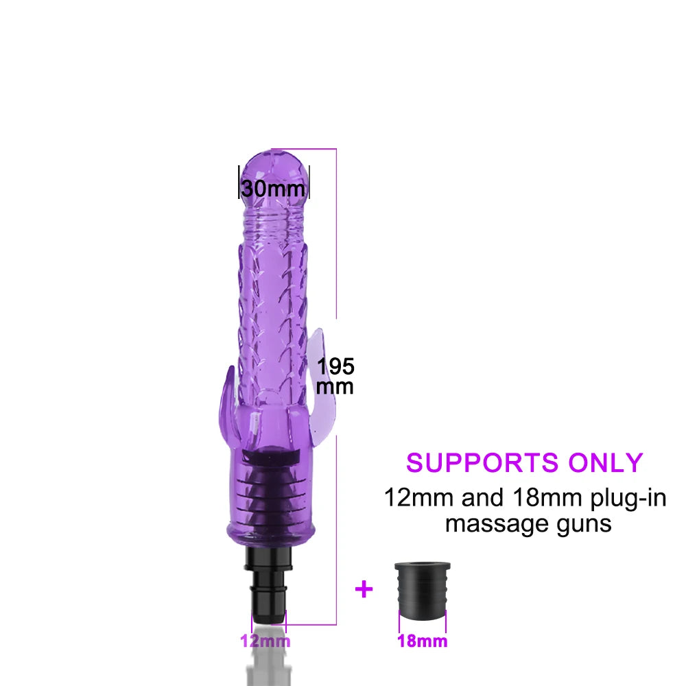 Massage gun Head Automatic Sex Machine Male Female Sex Toy Masturbator Enhance Pleasure Dildo Vibrator Adult Gift for Couples 18