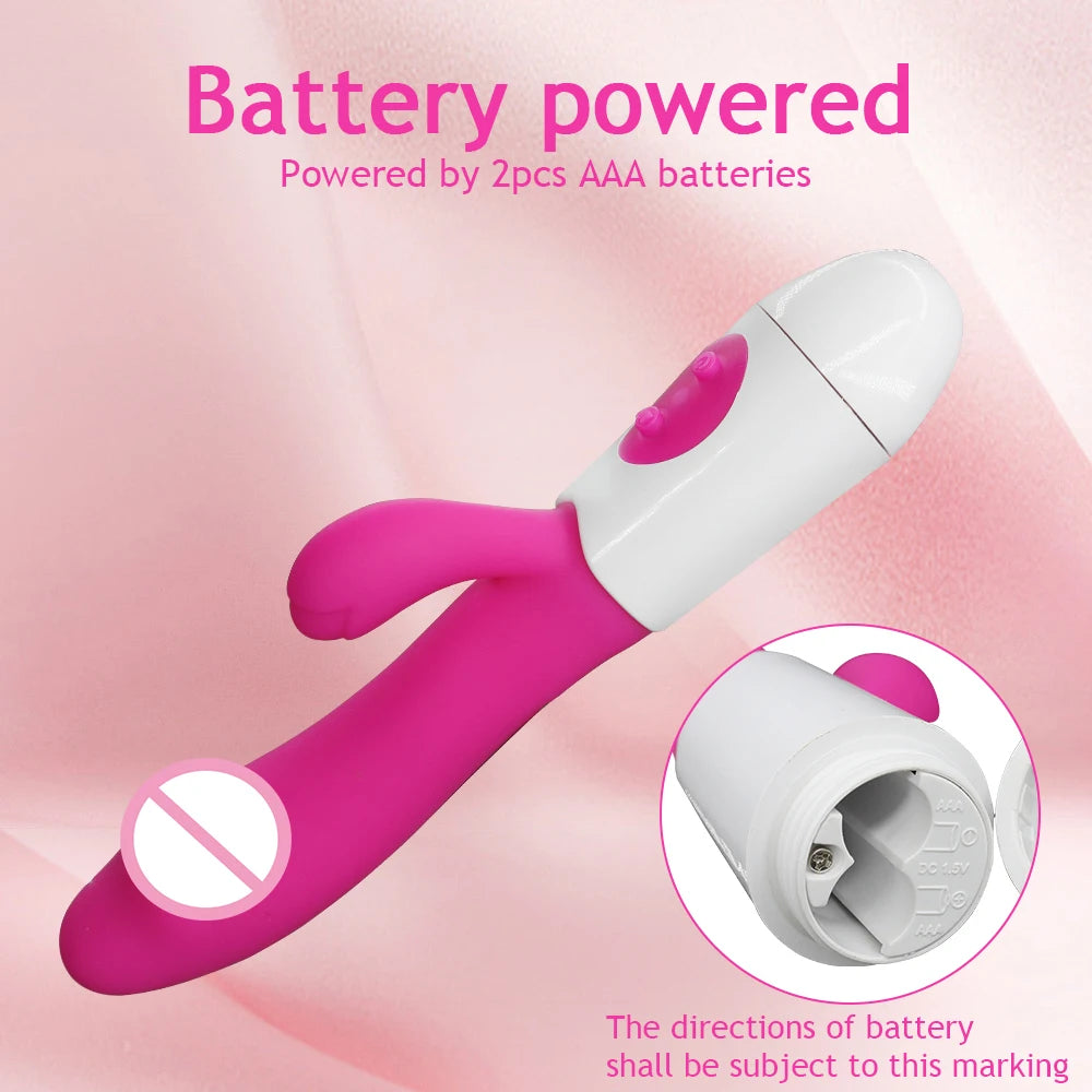 Vibrator Dildo for Women G Spot Vibrator Clitoral Stimulator Vibrating Wand 10 Mode Rabbit Vibrators Adult Sex Toy for Men Women
