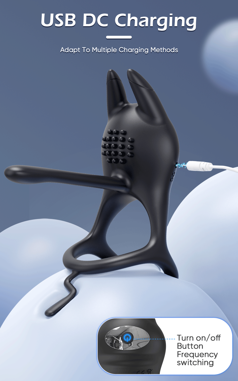 Penis Ring Men Couple Cock Ring Vibrator Ejaculation Delay Vibrating cock Ring Prostate Semen Lock Ring Sex Adult Erotic Toy