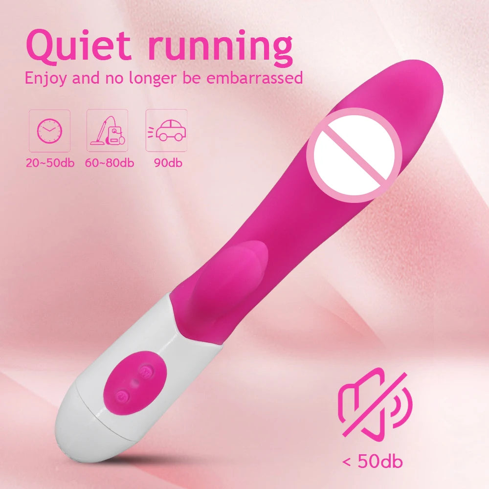 Vibrator Dildo for Women G Spot Vibrator Clitoral Stimulator Vibrating Wand 10 Mode Rabbit Vibrators Adult Sex Toy for Men Women