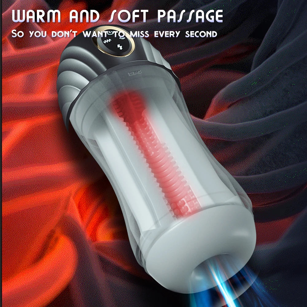 Automatic Sucking Male Masturbators Sex Machine Blowjob Toy Adult Sex Toys for Men Pocket Pussy Stroker Vibration & Suction 18+