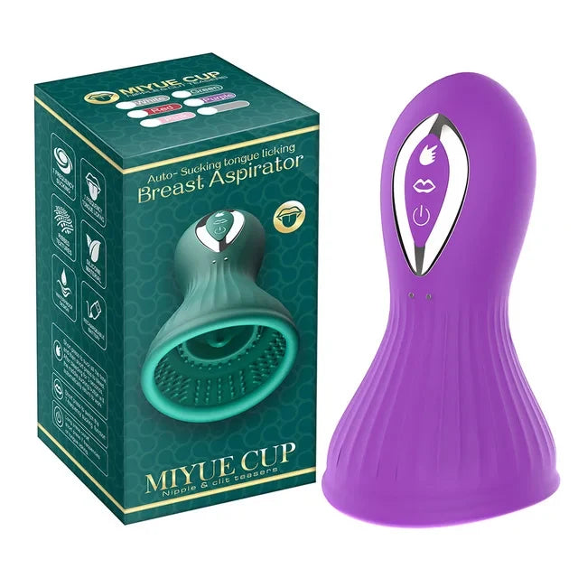 Nipple Sucking Vibrator Sex Toy Breast Clitoral Stimulator Tongue Vibration Clit Auto Sucker Orgasm Massager for Female Pleasure