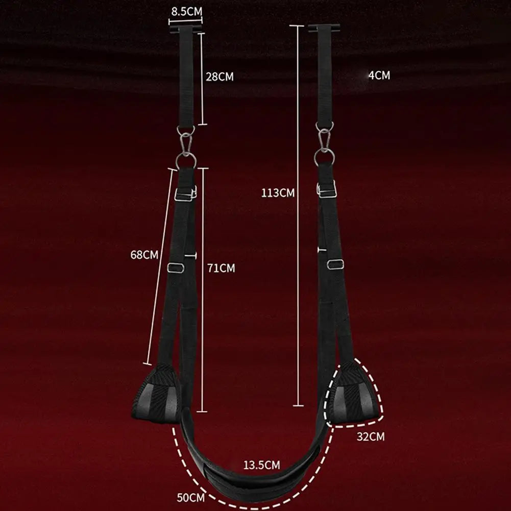 BDSM Door Sex Swing Sex Toys Bondage Slave Sex Slings Hanging Door Handcuffs Leg Restraints Spreader Adult Toys for Women Couple