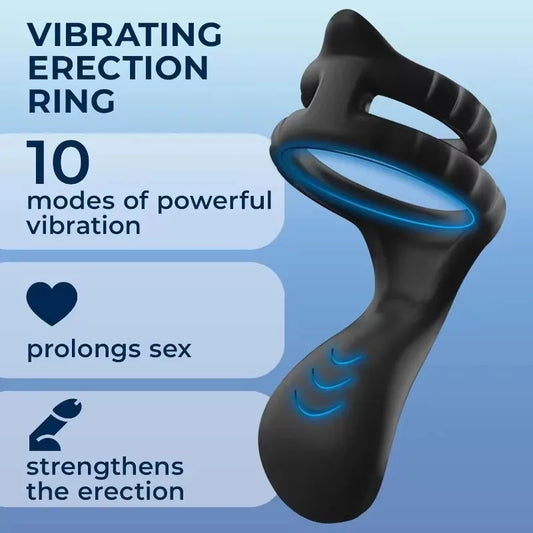 Penis Ring  Anal Vibrator Semen Lock Ring Delay Ejaculation High Elasticity Time Lasting Sex Toys for Men Couples Adult Products