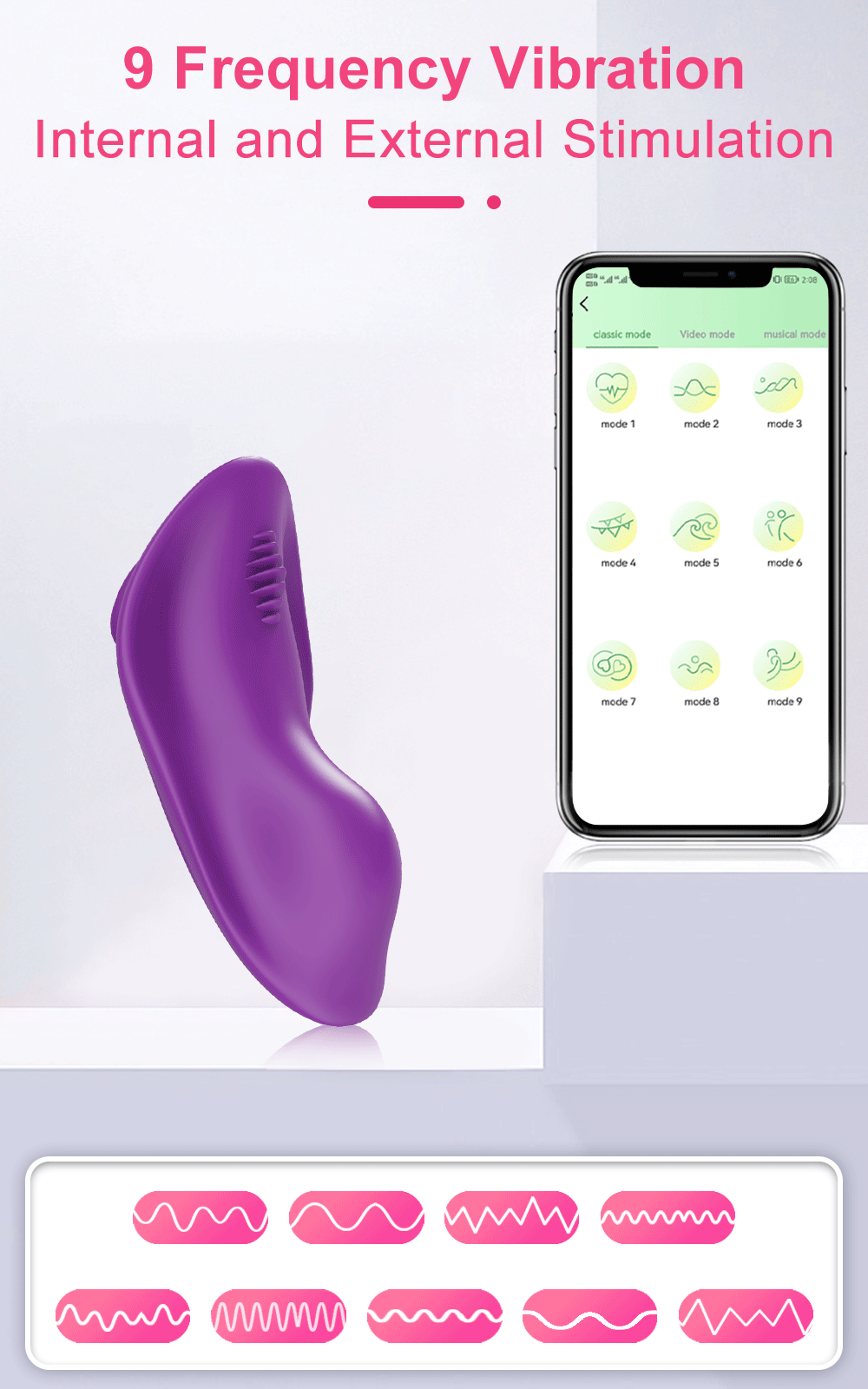 APP Wearable Vibrator for Women Bluetooth Control Egg Clit Stimulator Magnetic Wear Vibrating Female Masturbator Sex Toys Adults