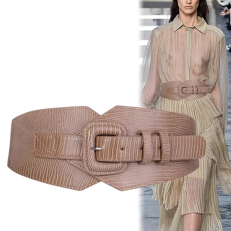 Plus Size Corset Belt Female Designer Belts For Women Dresses Wide Stretch Cummerbunds Elastic Ceinture Femmel Big Waistband