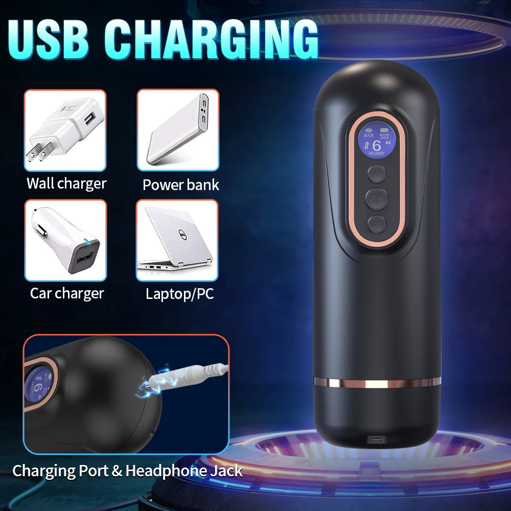 Automatic Thrusting Male Vibrators Sucking Vibrating Modes Pussy Pocket Sex Toys for Men Electric Penis Pump Masturbator Machine