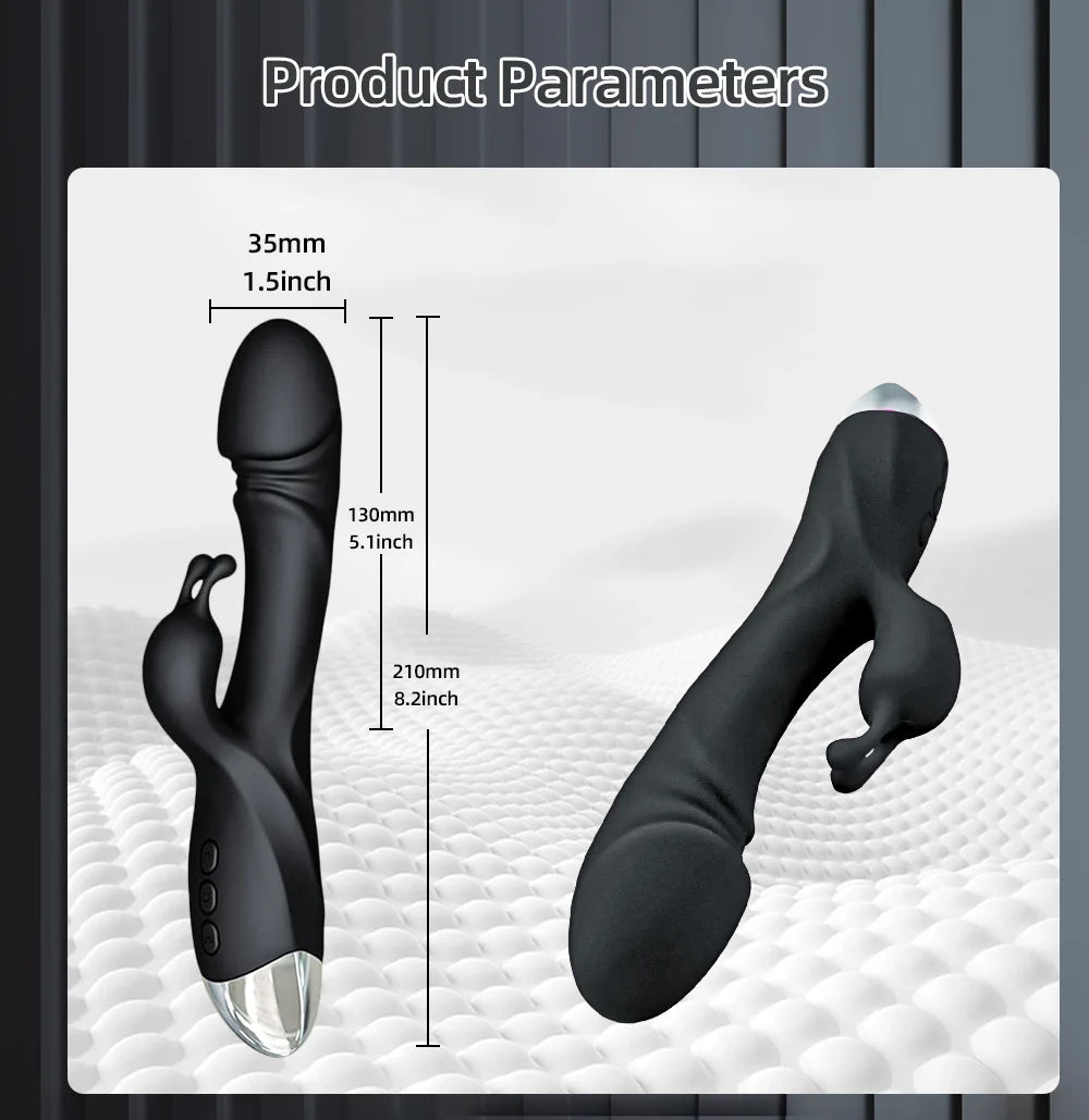 Erotii Powerful G Spot Rabbit Vibrator and Clitoris Stimulator
