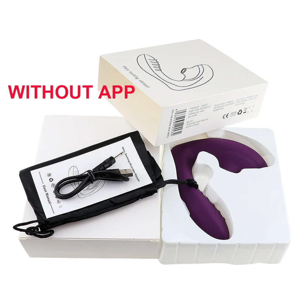APP Controlled Vagina Sucking Vibrator 10 Speeds Vibrating Sucker Oral Sex Suction Clitoris Stimulator Erotic Sex Toys for Wome