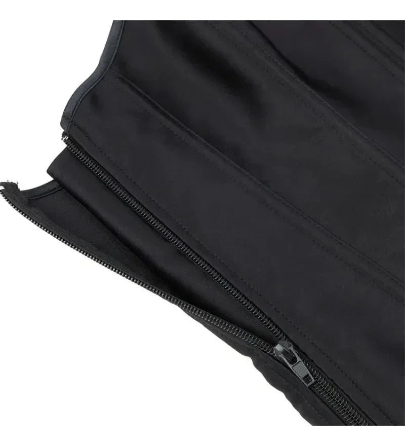 Corsets Bustiers for Women Overbust Corset Top Corselet Sexy Satin Lace up Zipper Corsetto Shaper Gothic Korsett Black