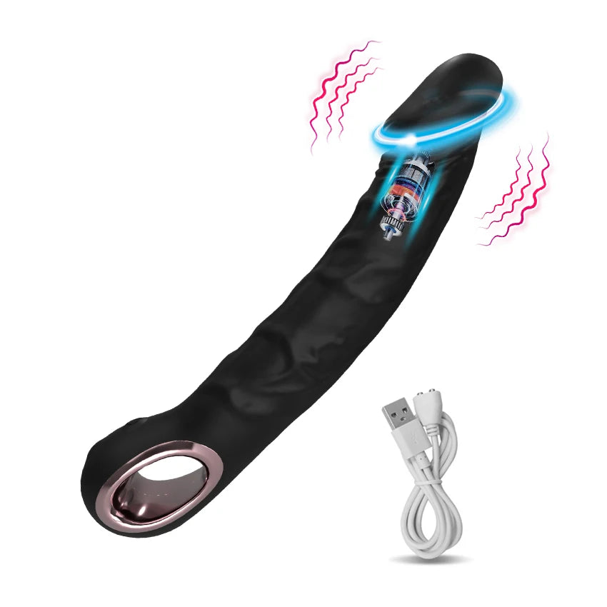 Vibrator Dildo G Spot with Female Stimulator Big Penis Anal Plug Adult Realistic Man Real Penis Sex Toys for Women 10 Modes