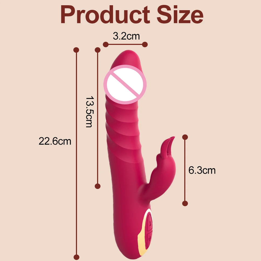 Erotii Thrusting Vibration Rabbit Clitoral Vibrator