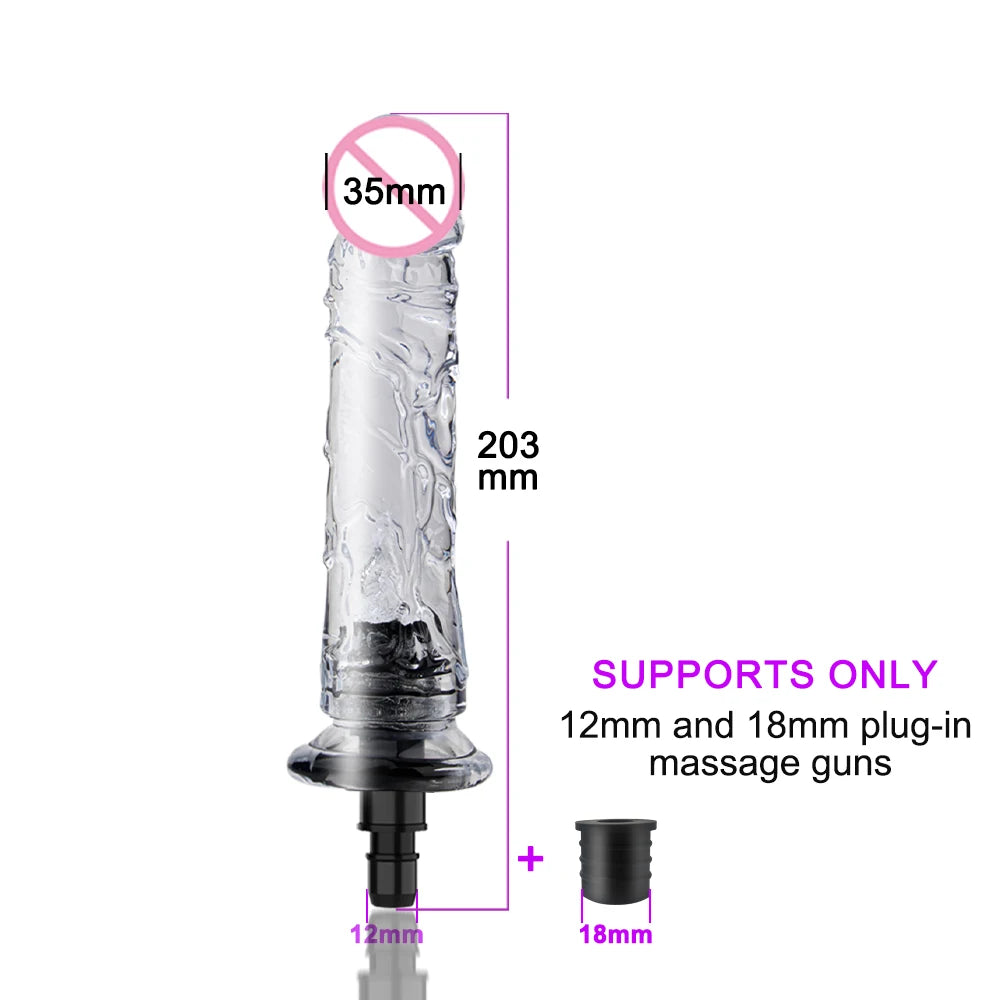 Massage gun Head Automatic Sex Machine Male Female Sex Toy Masturbator Enhance Pleasure Dildo Vibrator Adult Gift for Couples 18