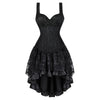 Corsets Top For Women Sexy Gothic Corset Top with Skirts  Steampunk Zipper Corsets Plus Size