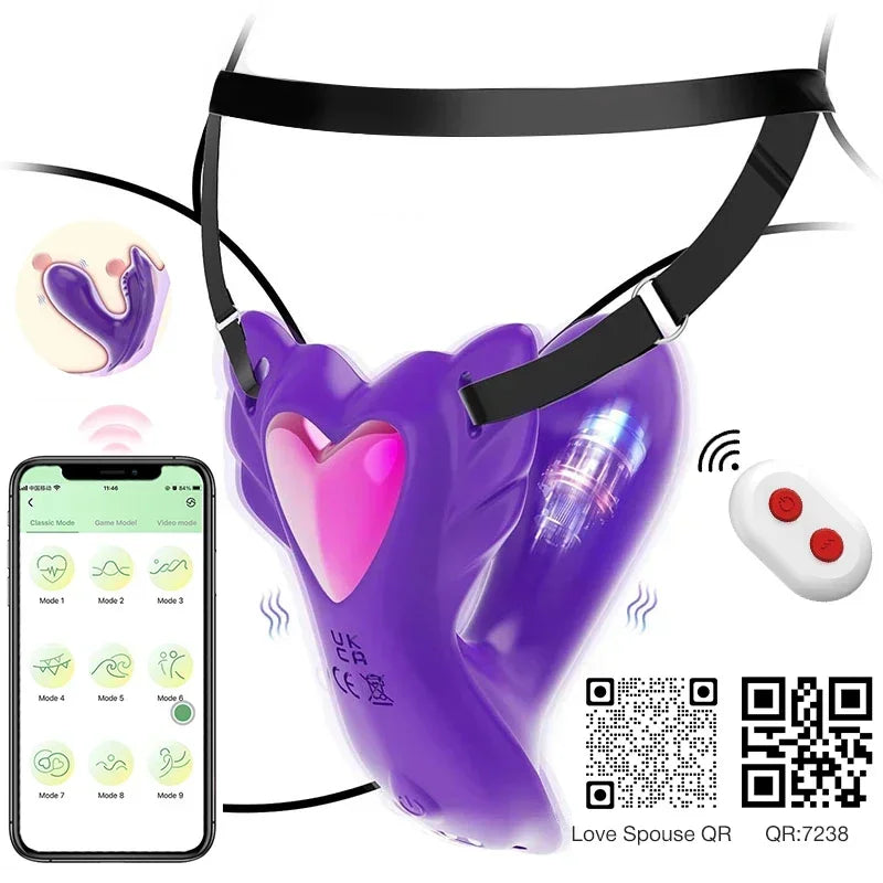 APP Control Panty Wearable Vibrator for Women Insert Dildo Clit Stimulation G Spot Massager Adult Sex Toys Sexual Pleasure Tools