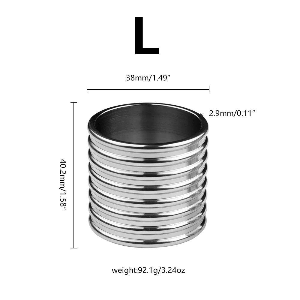 1pcs, Stainless steel penile rings, penile restraint tension rings, penile exercise correction, male sex toys