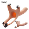 GaGu Hollow Silicone Strapon Dildo For Men Penis Pump Extend Strap On Dildo No Vibration Strap-On Penis Extender With Harness