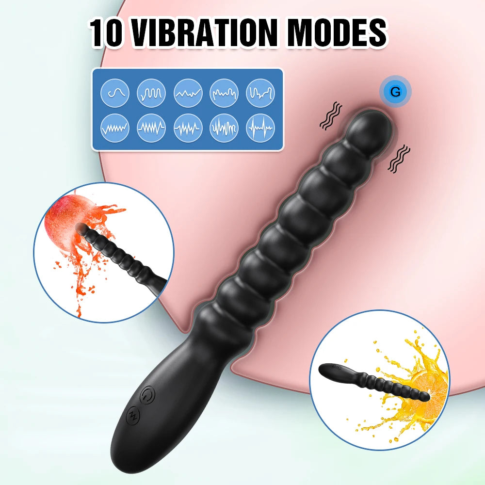 Anal Bead Vibrator Sex Toys For Women Vagina Clitoris Stimulator Vibrating Butt Plugs Male Prostate Massager Anus Sex Toy Couple