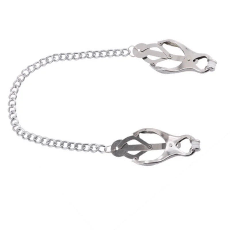 Women Exotic Accessories Fetish Bondage Metal Breast Clips Steel Clover Nipple Clamps Bdsm Adult Games Sex Toys Erotic Goods
