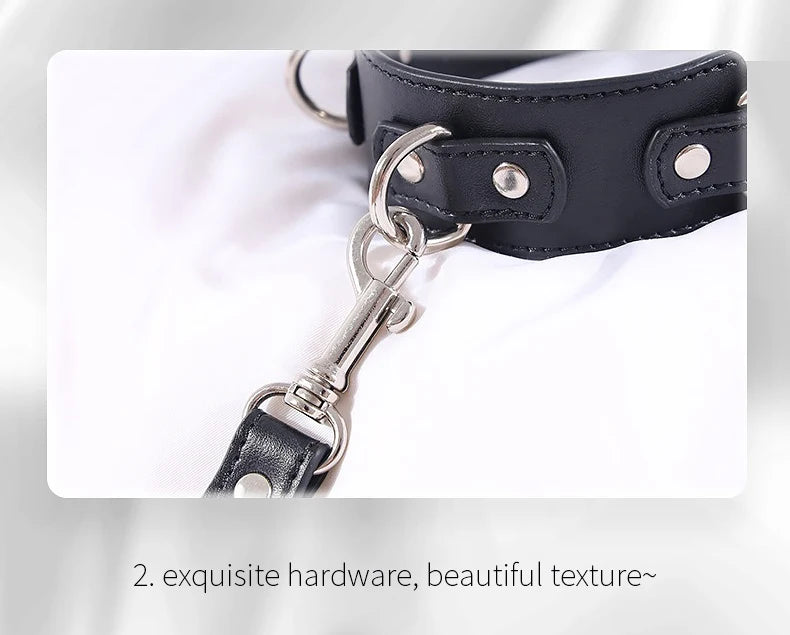 BDSM Sex Bondage Kit Restraints Bondage Restraints Metal Anal Hook Harness Necklace Bondage Handcuffs Adult Sex Toys Bondage Set