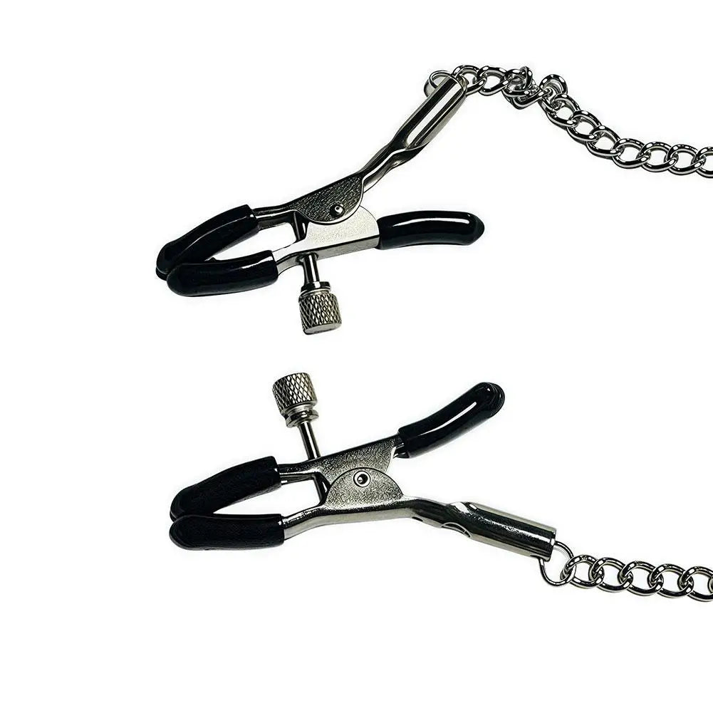Exotic Accessories Bdsm Slave Nipple Clamps With Metal Chain Fetish Erotic Gadgets Breast Femdom Sex Toys For Women Adult Games