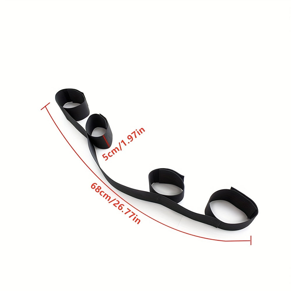 1pc Premium BDSM Restraints Set - Soft Leather Handcuffs & Bed Bondage Kit for Intimate Adventures - Enhanced Sensuality Wrist & Ankle Cuffs for Couples & Women