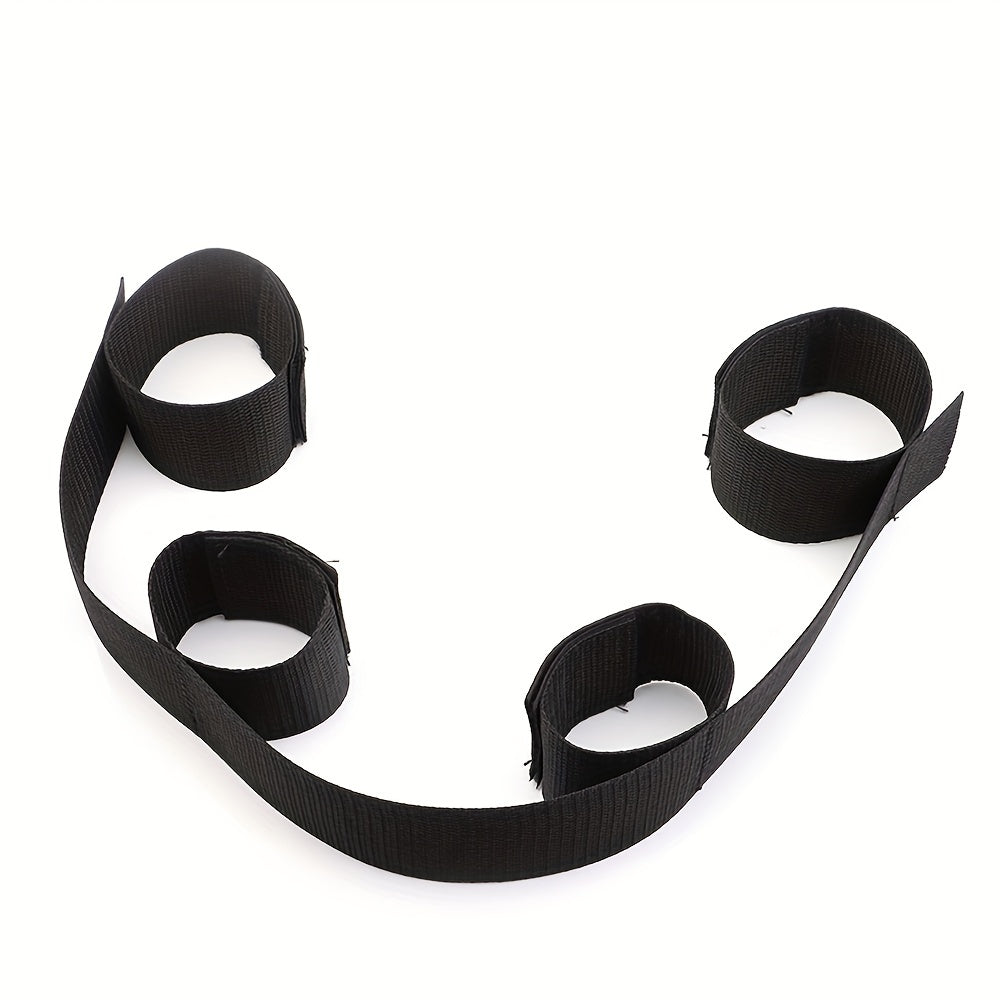 1pc Premium BDSM Restraints Set - Soft Leather Handcuffs & Bed Bondage Kit for Intimate Adventures - Enhanced Sensuality Wrist & Ankle Cuffs for Couples & Women